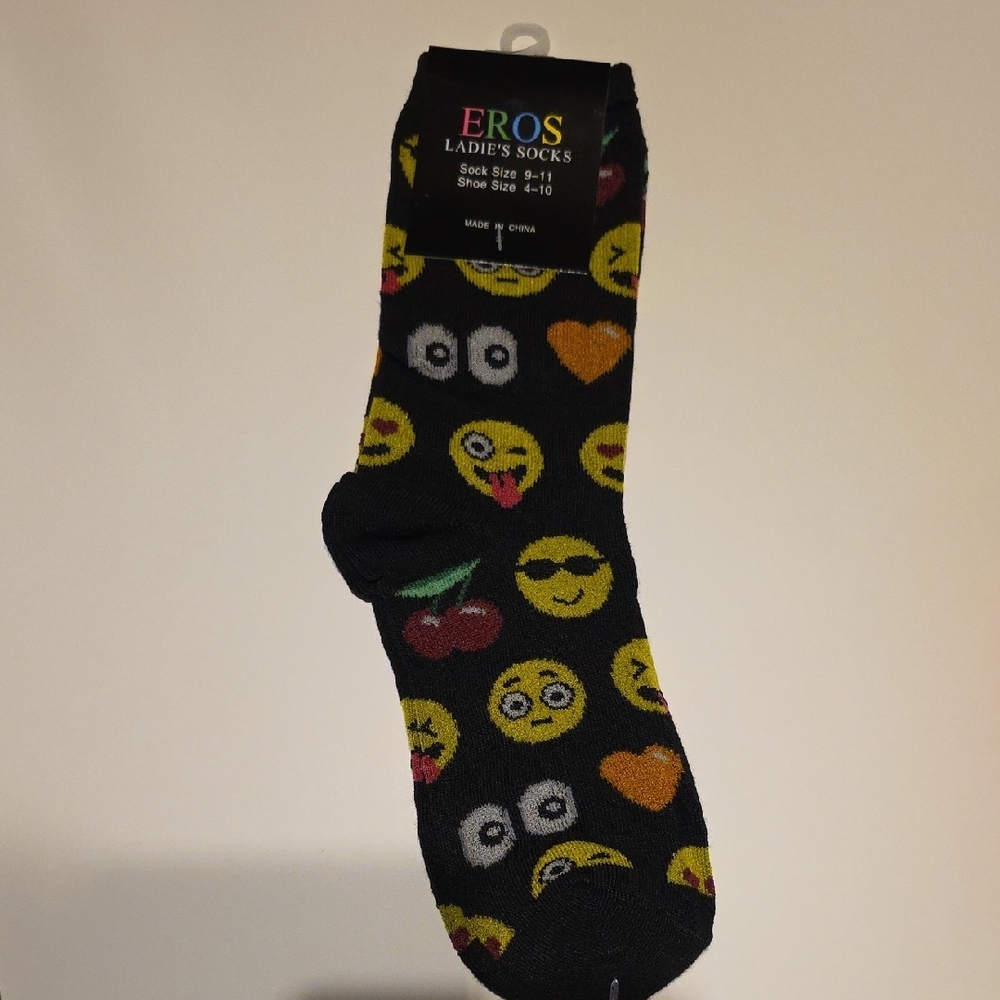 Black Emoji Socks